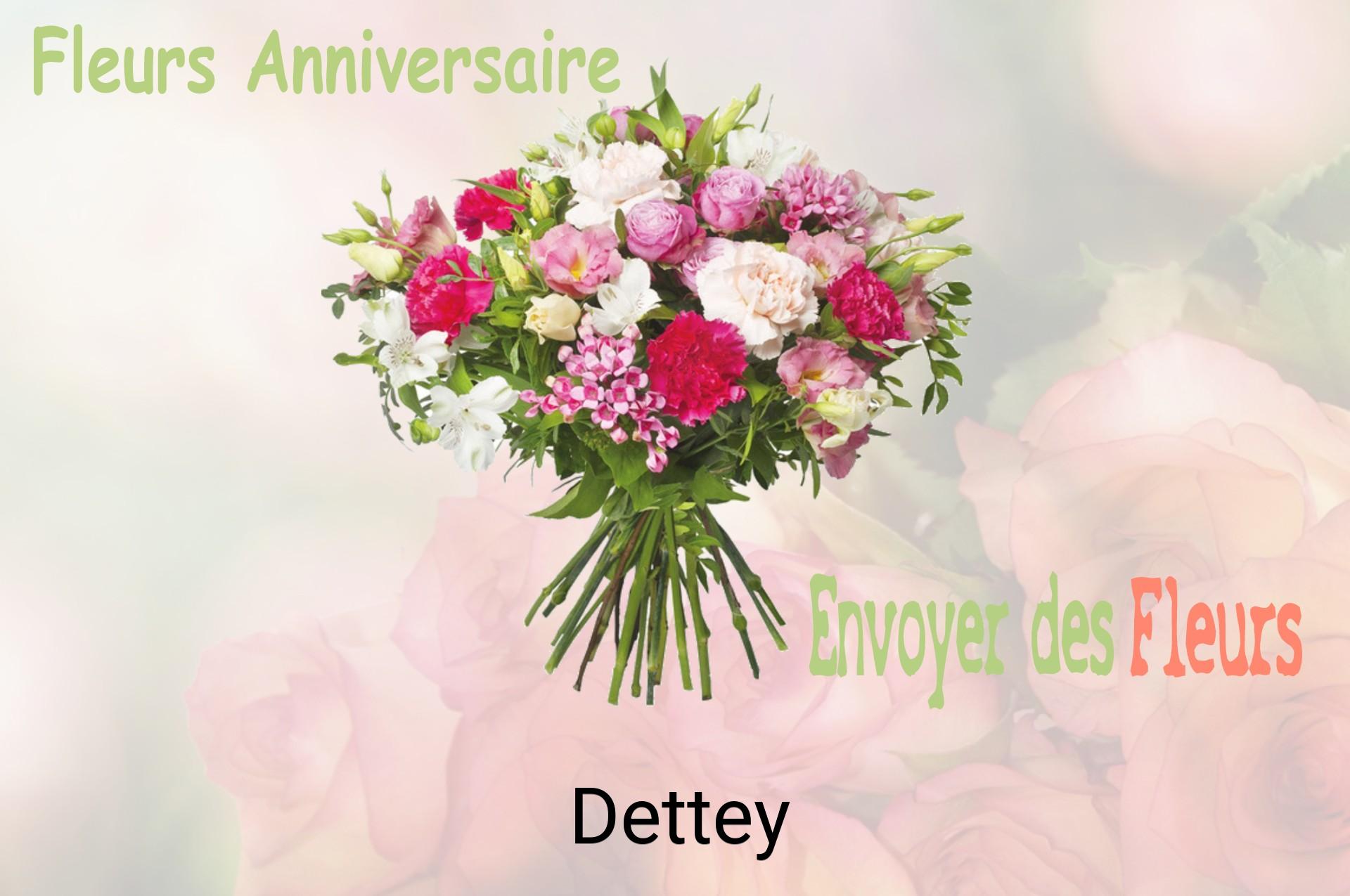 Bouquet de fleurs d’anniversaire livré à Dettey